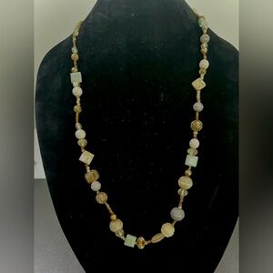 Beaded Necklace with Earthy Tones